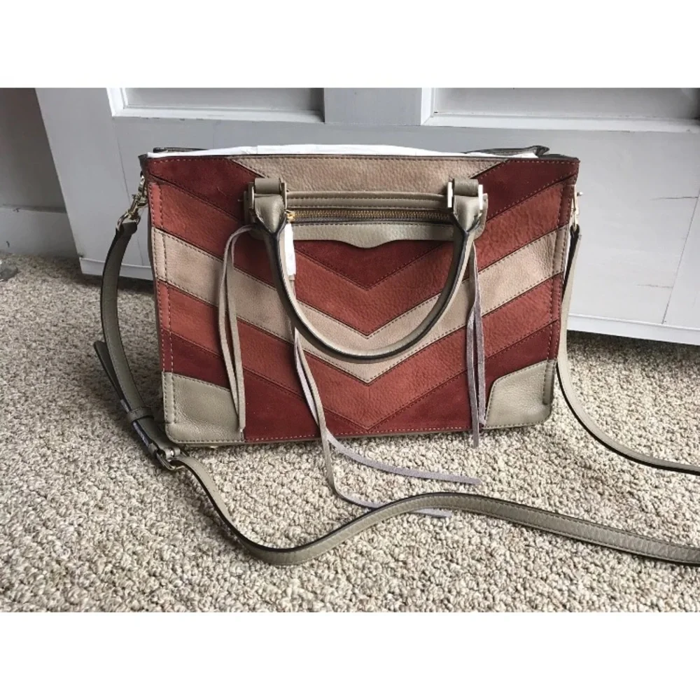 NWT‎ Rebecca Minkoff Chevron Big Regan Satchel Bag